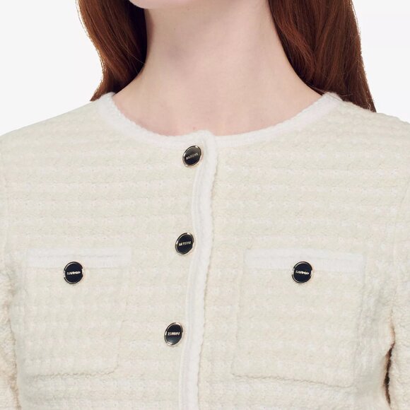 Sandro Emilie Braided-Trim Tweed Jacket - Picture 4 of 10